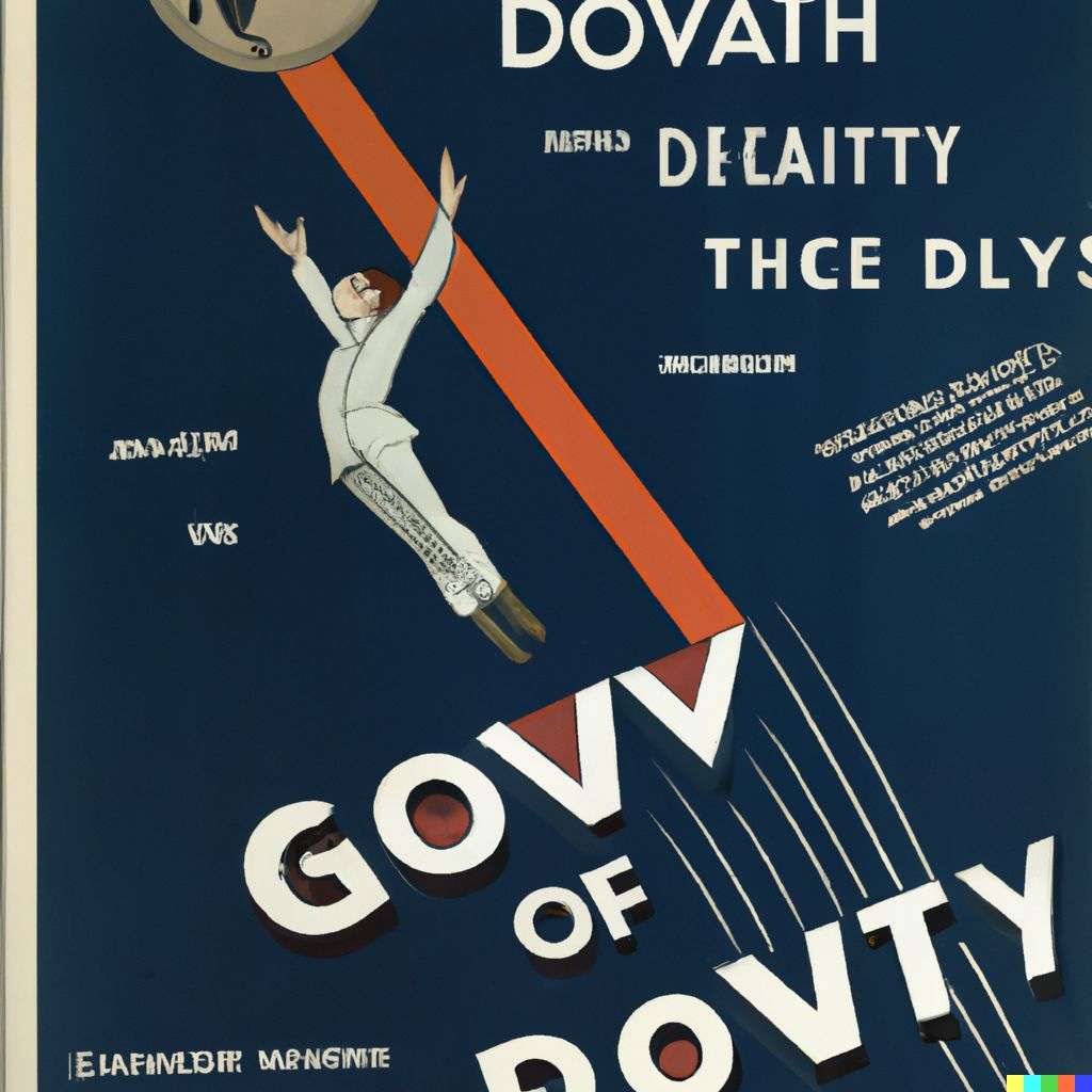 the discovery of gravity, government information poster from World War 2